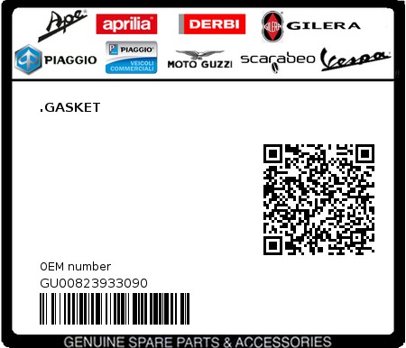 Product image: Moto Guzzi - GU00823933090 - .GASKET  0