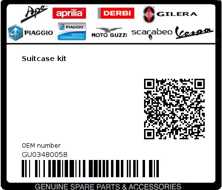 Product image: Moto Guzzi - GU03480058 - Suitcase kit  0