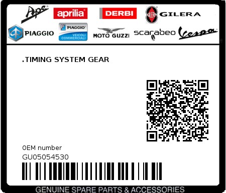 Product image: Moto Guzzi - GU05054530 - .TIMING SYSTEM GEAR  0