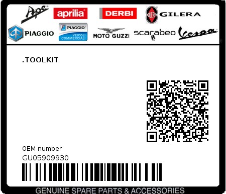 Product image: Moto Guzzi - GU05909930 - .TOOLKIT  0
