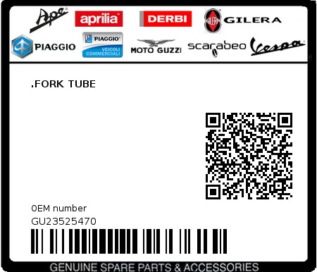 Product image: Moto Guzzi - GU23525470 - .FORK TUBE  0
