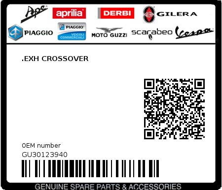 Product image: Moto Guzzi - GU30123940 - .EXH CROSSOVER  0