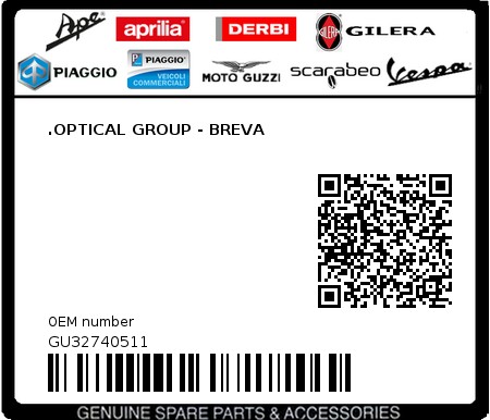 Product image: Moto Guzzi - GU32740511 - .OPTICAL GROUP - BREVA  0