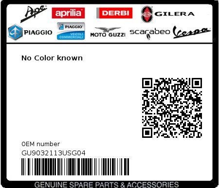 Product image: Moto Guzzi - GU9032113USG04 - No Color known  0