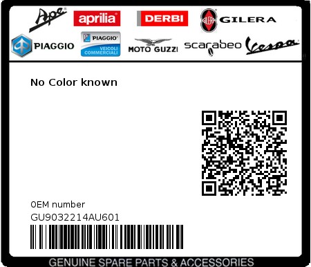 Product image: Moto Guzzi - GU9032214AU601 - No Color known  0