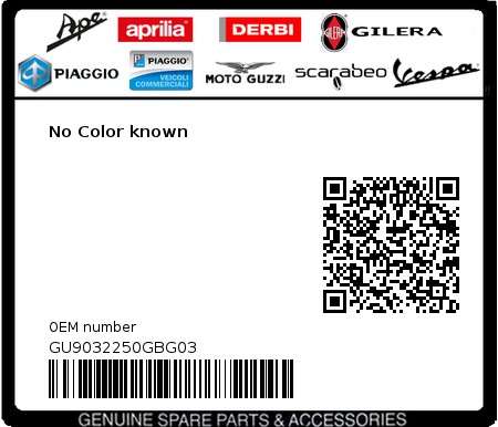 Product image: Moto Guzzi - GU9032250GBG03 - No Color known  0