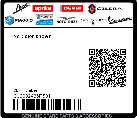 Product image: Moto Guzzi - GU9032435JP501 - No Color known  0
