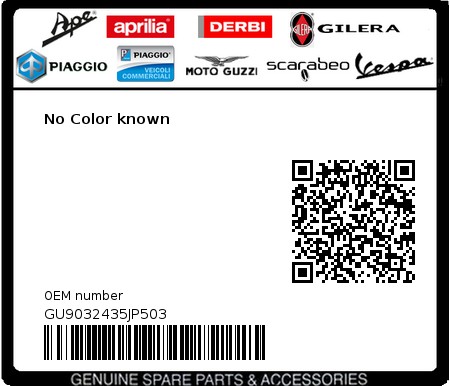 Product image: Moto Guzzi - GU9032435JP503 - No Color known  0