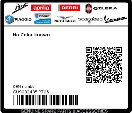Product image: Moto Guzzi - GU9032435JP705 - No Color known  0