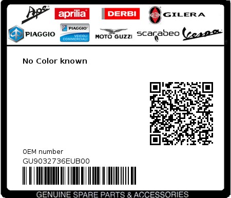 Product image: Moto Guzzi - GU9032736EUB00 - No Color known  0