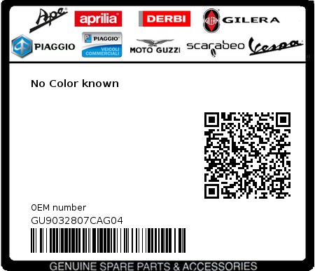 Product image: Moto Guzzi - GU9032807CAG04 - No Color known  0