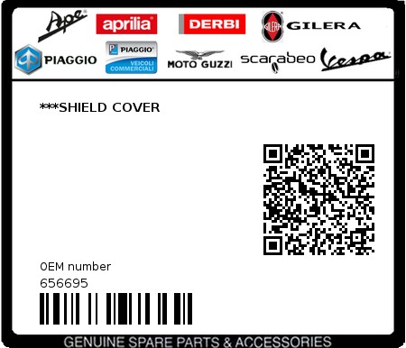 Product image: Gilera - 656695 - ***SHIELD COVER  0