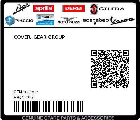 Product image: Gilera - 8322495 - COVER, GEAR GROUP  0