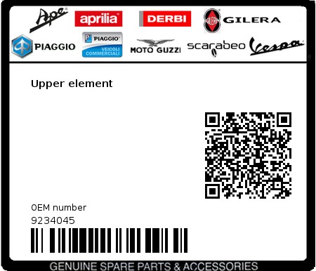 Product image: Gilera - 9234045 - Upper element  0