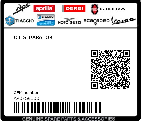Product image: Aprilia - AP0256500 - OIL SEPARATOR  0