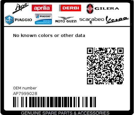 Product image: Aprilia - AP7999028 - No known colors or other data  0