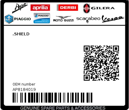 Product image: Aprilia - AP8184019 - .SHIELD  0