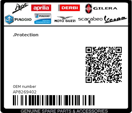 Product image: Aprilia - AP8269402 - .Protection  0