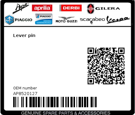Product image: Aprilia - AP8520127 - Lever pin  0