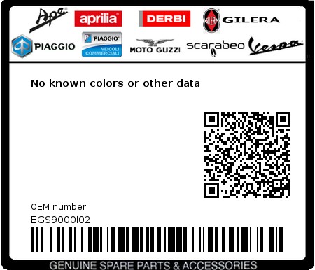 Product image: Aprilia - EGS9000I02 - No known colors or other data  0