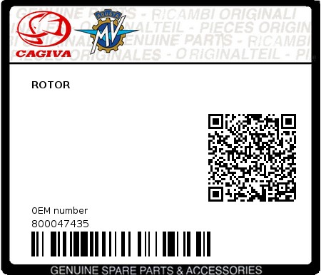 Product image: Cagiva - 800047435 - ROTOR  0