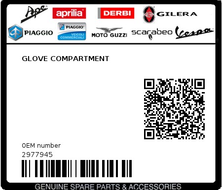 Product image: Piaggio - 2977945 - GLOVE COMPARTMENT  0