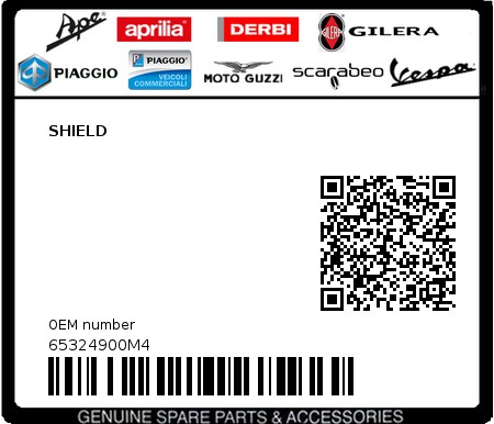 Product image: Piaggio - 65324900M4 - SHIELD  0