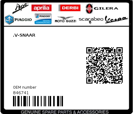 Product image: Piaggio - 846741 - .V-SNAAR  0