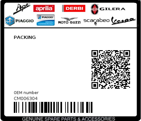 Product image: Piaggio - CM006304 - PACKING  0