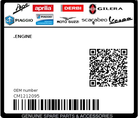 Product image: Piaggio - CM1212095 - .ENGINE  0