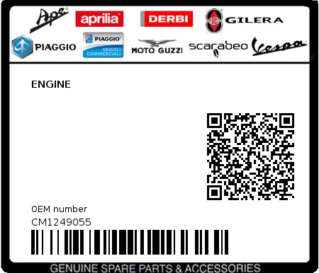 Product image: Piaggio - CM1249055 - ENGINE  0