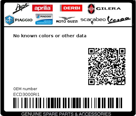 Product image: Piaggio - ECD3000RI1 - No known colors or other data  0