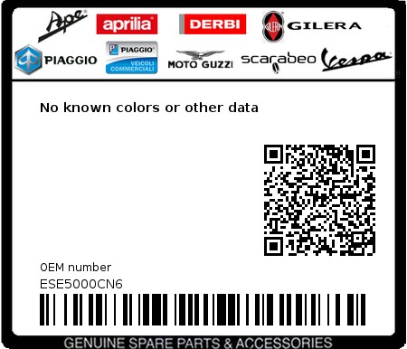 Product image: Piaggio - ESE5000CN6 - No known colors or other data  0