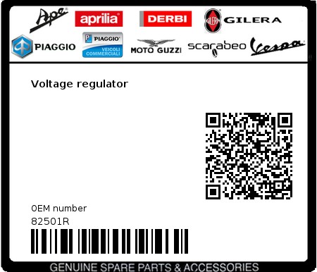 Product image: Vespa - 82501R - Voltage regulator   0