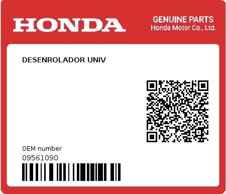 Product image: Honda - 09561090 - DESENROLADOR UNIV  0
