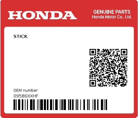Product image: Honda - 09586XXHF - STICK  0