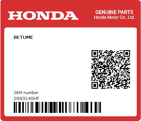 Product image: Honda - 0993140HF - BETUME  0