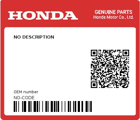 Product image: Honda - NO-CODE - NO DESCRIPTION  0