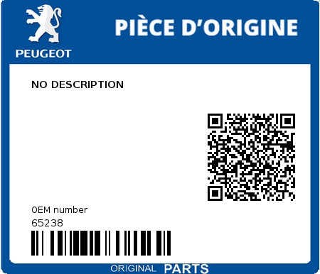 Product image: Peugeot - 65238 - NO DESCRIPTION  0
