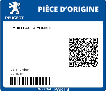Product image: Peugeot - 723488 - EMBIELLAGE-CYLINDRE  0