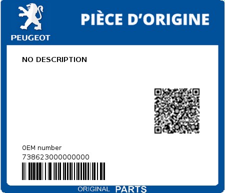Product image: Peugeot - 738623000000000 - NO DESCRIPTION  0