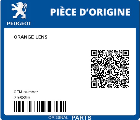 Product image: Peugeot - 756895 - ORANGE LENS  0