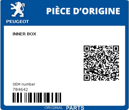 Product image: Peugeot - 784642 - INNER BOX  0
