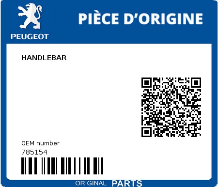 Product image: Peugeot - 785154 - HANDLEBAR  0