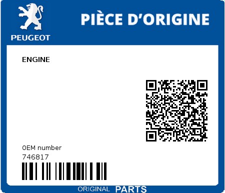 Product image: Peugeot - 746817 - ENGINE  0