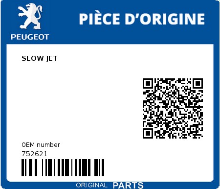 Product image: Peugeot - 752621 - SLOW JET  0