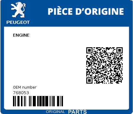 Product image: Peugeot - 768053 - ENGINE  0