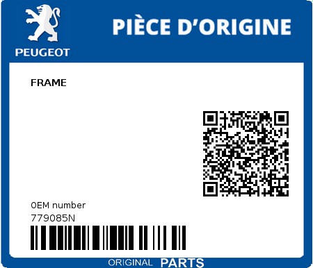 Product image: Peugeot - 779085N - FRAME  0