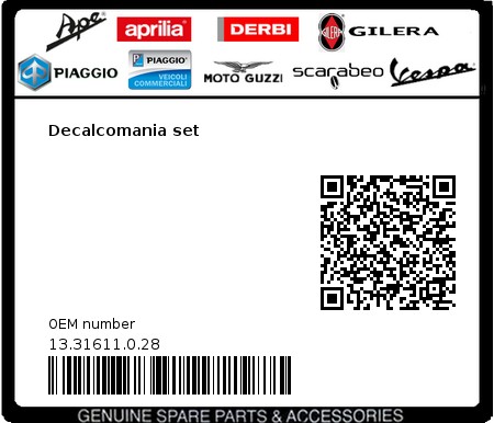 Product image: Beta - 13.31611.0.28 - Decalcomania set  0