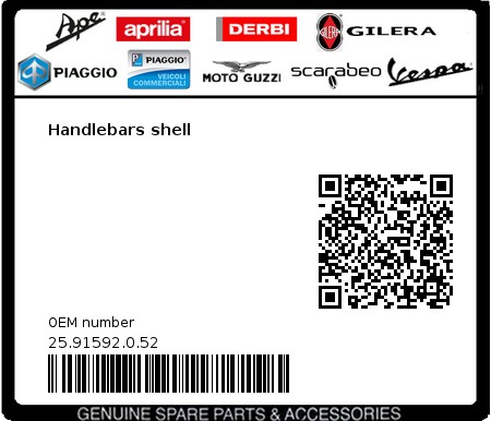 Product image: Beta - 25.91592.0.52 - Handlebars shell  0